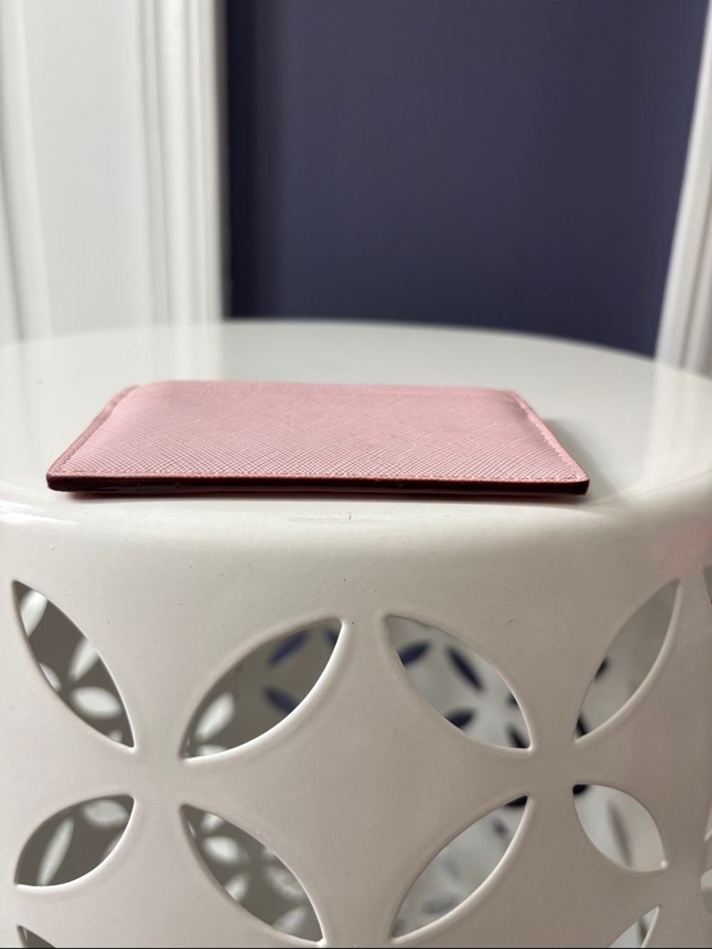 kate spade Pink Glitter Polka Dot Saffiano Card Case - Picture 4 of 6